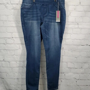 Iconic by Ashley Stewart Pull-on Jeggings Skinny Leg Faux Front Pockets Size 18R